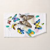 Kleurrijke vlinderdoekset bad handdoek (Handdoek)