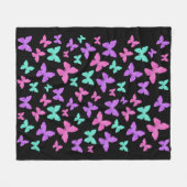 Kleurrijke vlinderjuwelen fleece deken (Voorkant (Horizontaal))