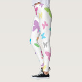 Kleurrijke vlinderkunst leggings (Links)