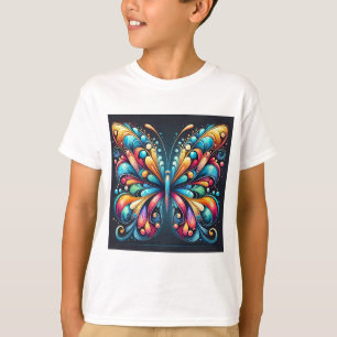 Kleurrijke vlinderkunst Levendig, op Natuur geïn T-shirt