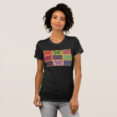 kleurrijke vlinderkunst t-shirt (Voorkant volledig)