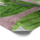 Kleurrijke vlinderkusjes tussen wilde bloemen poster (Hoek)