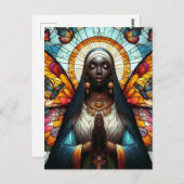 kleurrijke vlindernon briefkaart (Voorkant / Achterkant)