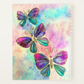 Kleurrijke vlinderplanner planner (Achterkant)