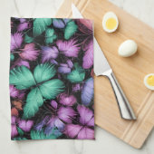 Kleurrijke Vlinderprint Theedoek (Quarter Fold)