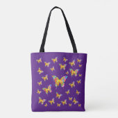 KLEURRIJKE VLINDERS ABSTRACT TOTE BAG (Achterkant)