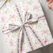 Kleurrijke vlinders AOP Satijnen Lint