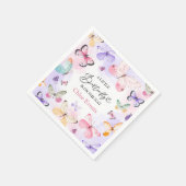 Kleurrijke vlinders Baby shower Servet (Hoek)