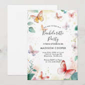 Kleurrijke vlinders Bachelorette party Kaart (Voorkant / Achterkant)