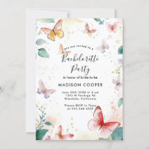 Kleurrijke vlinders Bachelorette party