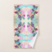 Kleurrijke vlinders - bad handdoek (Handdoek)