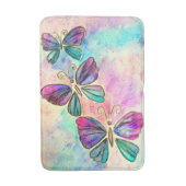 Kleurrijke vlinders badmat (Voorkant Verticaal)