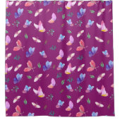 Kleurrijke Vlinders  Douchegordijn (Voorkant)