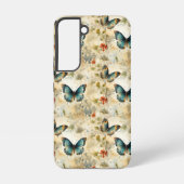Kleurrijke  Vlinders en Bloemen (11) Samsung Galaxy Hoesje (Achterkant)