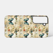 Kleurrijke  Vlinders en Bloemen (11) Samsung Galaxy Hoesje (Achterkant horizontaal)