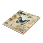 Kleurrijke  Vlinders en Bloemen (11) Tegeltje (Zijkant)
