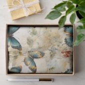 Kleurrijke Vlinders en Bloemen (11) Tissuepapier (Geschenk)