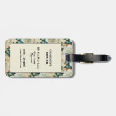 Kleurrijke  Vlinders en Bloemen (12) Bagagelabel (Achterkant horizontaal)