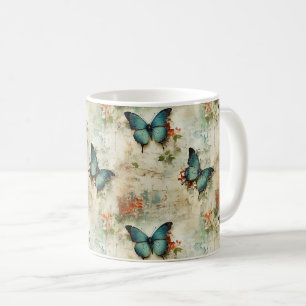Kleurrijke  Vlinders en Bloemen (12) Koffiemok