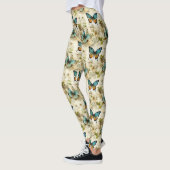 Kleurrijke  Vlinders en Bloemen (1) Leggings (Links)