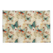 Kleurrijke  Vlinders en Bloemen (3) Kussensloop (Achterkant-Rechts)