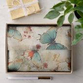 Kleurrijke  Vlinders en Bloemen (3) Tissuepapier (Geschenk)