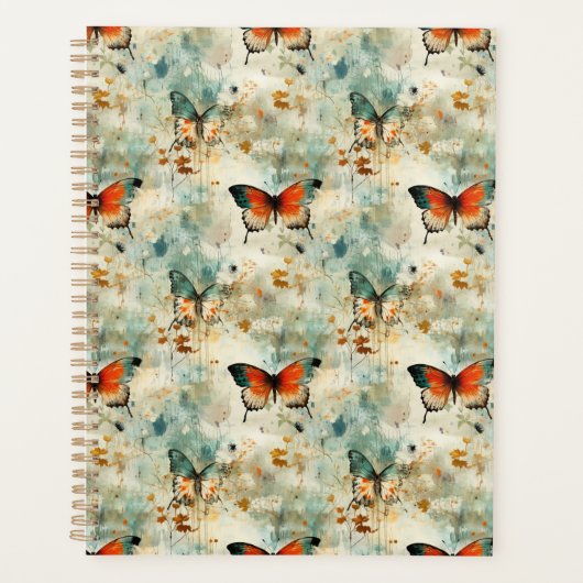 Kleurrijke Vlinders en Bloemen (4) Planner (Voorkant)