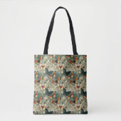 Kleurrijke  Vlinders en Bloemen (5) Tote Bag (Voorkant)