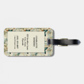 Kleurrijke  Vlinders en Bloemen (6) Bagagelabel (Achterkant horizontaal)