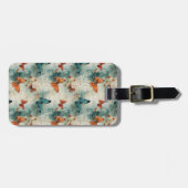 Kleurrijke  Vlinders en Bloemen (9) Bagagelabel (Voorkant horizontaal)