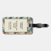 Kleurrijke  Vlinders en Bloemen (9) Bagagelabel (Achterkant horizontaal)