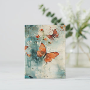 Kleurrijke Vlinders en Bloemen (9) Briefkaart