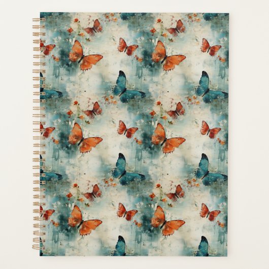 Kleurrijke Vlinders en Bloemen (9) Planner (Voorkant)