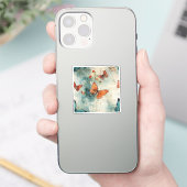 Kleurrijke  Vlinders en Bloemen (9) Sticker (Telefoon)
