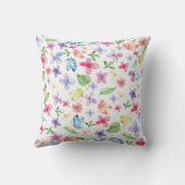 Kleurrijke Vlinders en Bloemen kussen (Achterkant)