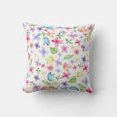 Kleurrijke Vlinders en Bloemen kussen (Voorkant)