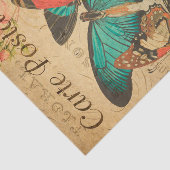 , kleurrijke vlinders en moth French Tissuepapier (Detail)