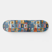 Kleurrijke Vlinders En Wilde Bloemen Patchwork Persoonlijk Skateboard (Horizontaal)