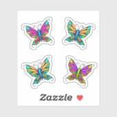 Kleurrijke vlinders Fancy Stickers (Vel)