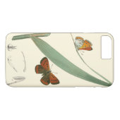 Kleurrijke Vlinders Fladderen Rond een Blad Case-Mate iPhone Case (Achterkant (Horizontaal))