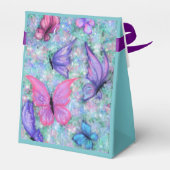 Kleurrijke vlinders Gift Box Bedankdoosjes (Achterkant)