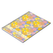 Kleurrijke Vlinders in de Bloemen Gepersonaliseerd Notitieboek (Linkerzijde)