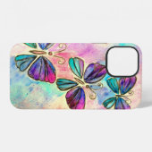 Kleurrijke Vlinders iPhone Case Hoesje (Achterkant horizontaal)