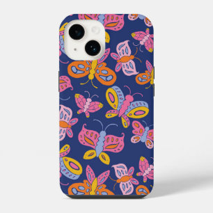 kleurrijke vlinders iPhone 14 hoesje
