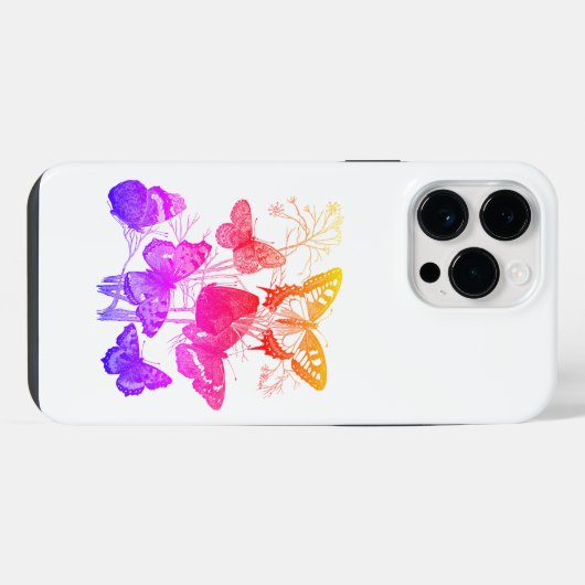  kleurrijke vlinders iPhone hoesje (Achterkant horizontaal)