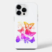 kleurrijke vlinders iPhone hoesje (Achterkant)