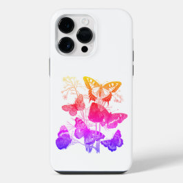 kleurrijke vlinders iPhone 14 pro max hoesje