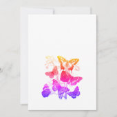  kleurrijke vlinders kaart (Voorkant)