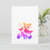  kleurrijke vlinders kaart (Staand voorkant)