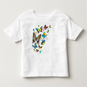 kleurrijke vlinders kinder shirts